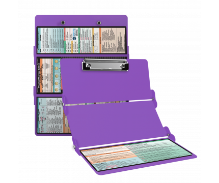 WhiteCoat Clipboard® Trifold - Lilac Physical Therapy Edition